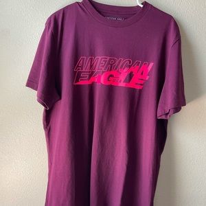 Neon graphic American eagle tee shirt